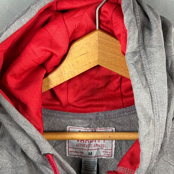 Ohio State Varsity Property of Apparel Full Zip Hooded Men Medium Gray Polyester - Picture 4 of 7